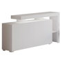 Hanah Home Beliz - Consola Blanca con Luces LED